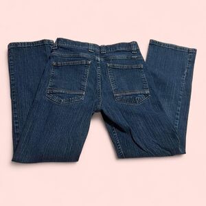 Dark wash high rise wrangler jeans